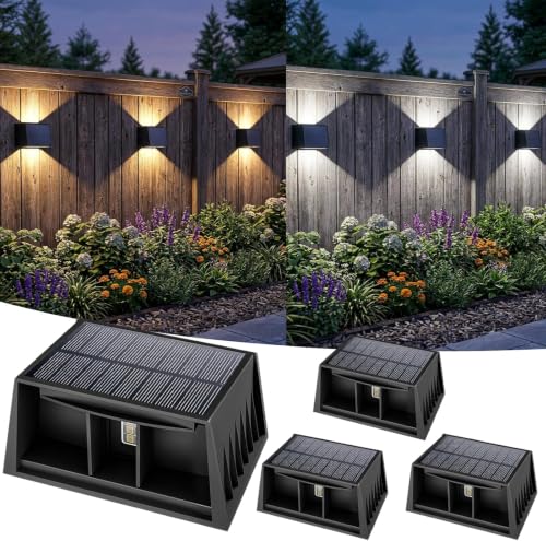 Luces solares para valla contra zonas oscuras T-SUN focos RGB IP65 con encendido automático