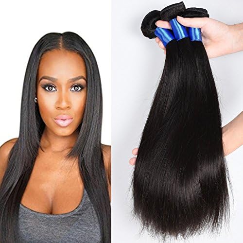 Afee Hair Peruvian Virgin Hair 3 Bundles Straight 100% Peruvian Raw Hair Human Hair Extension 6A Grade Unprocessed Hair Bundle 300g Lot Natural Color