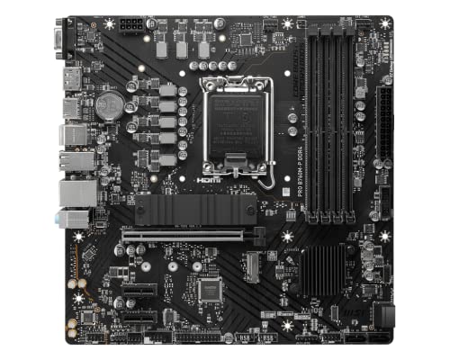 Image of MSI PRO B760M-P DDR4 ProSeries Motherboard (Supports 12th /13th /14th Gen Intel Processors,LGA 1700,DDR4,PCIe 4.0,M.2,USB 3.2 Gen2,HDMI /DP,mATX),(Pack of 10)