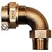 LEGEND VALVE AND FITTING 313-324NL T-4410 No Lead Copper Tube Size Pack Joint X Male Iron Pipe Water Service Elbow, 3/4"
