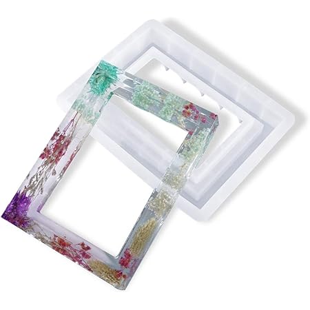 Amazon Co Jp Isuperb フォトフレーム型 シリコンモールド がくぶち 额縁 枠 エポキシ樹脂 Uvレジン 写真立てdiy 手芸用品 長方形 1セット ミラーフレーム ホームデコレーション 画像 贈り物 フォトフレーム型 ホビー