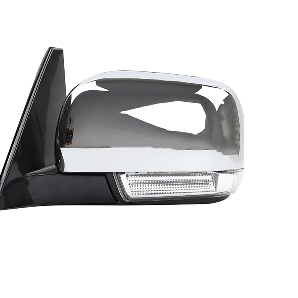 TiJeRaFor Mitsubishi Pajero Montero 2006-2021 Power Fold Driver Side Door Mirror W/Light