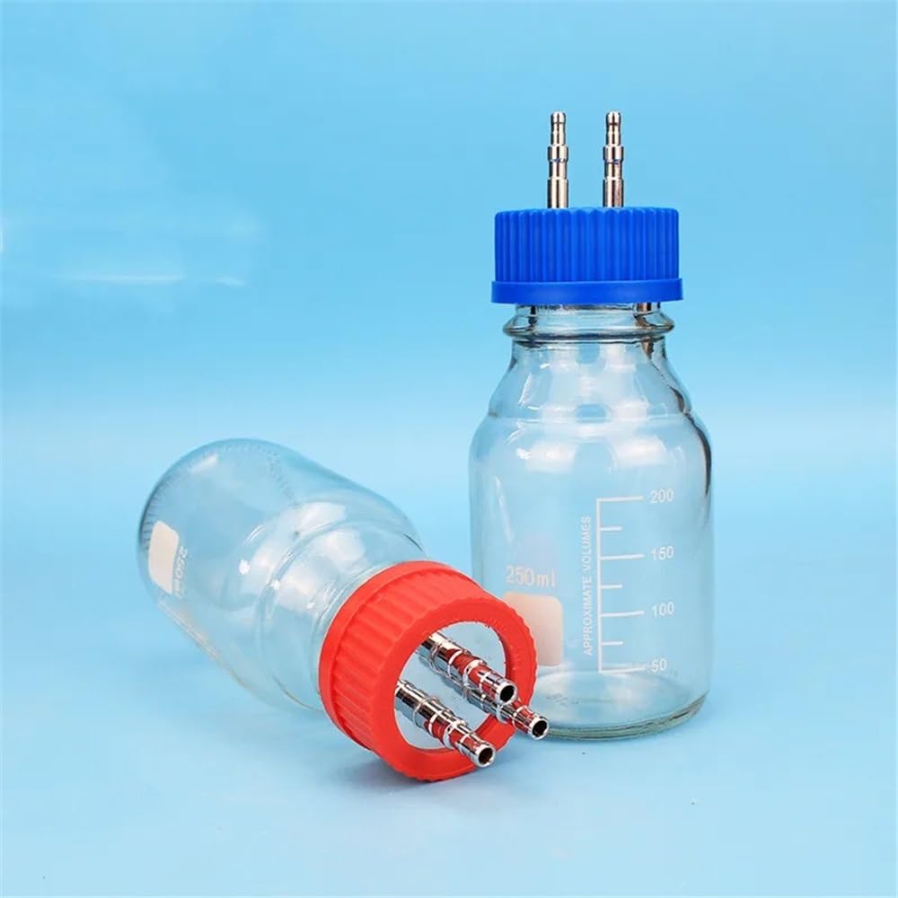 Tappo in acciaio inossidabile for bottiglia di vetro for reattore fermentazione, unidirezionale, bidirezionale, tridirezionale, 100/250/500/1000 ml Attrezzature da laboratorio