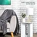 CO-Z Modern Table Lamp with White Fabric Shade, Gold Desk Lamp with Hollowed Out Base for Living Room Bedroom Dining Room