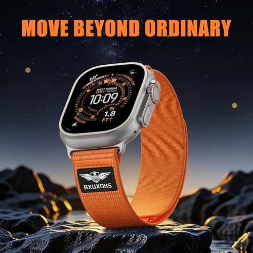 Trail Loop Nylon Band for Apple Watch Ultra 4 3 2 Series 12-1/SE Men Women by YuiYuKa - Used condition - Image 4
