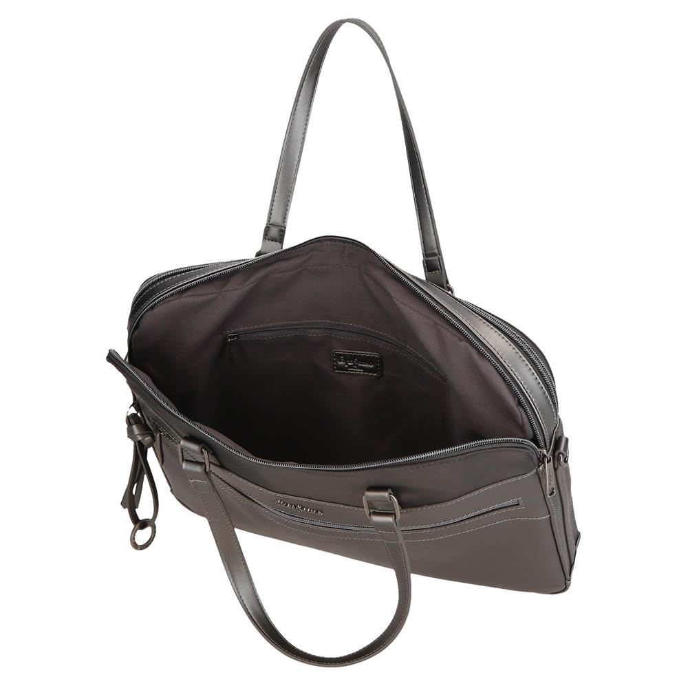 Pepe Jeans Ruby Maletín para Portátil Adaptable Portatil 15,6 pulgadas Gris 40x30x5 cms Poliéster y PU by Joumma Bags