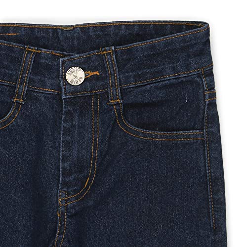 Image of Urbano Juniors Boy's Slim Fit Mid Rise Washed Denim Jeans Stretch