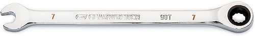 GEARWRENCH 86907 Llave combinada de trinquete de 12 puntos con arco oscilante de 4 grados de 0.276 in
