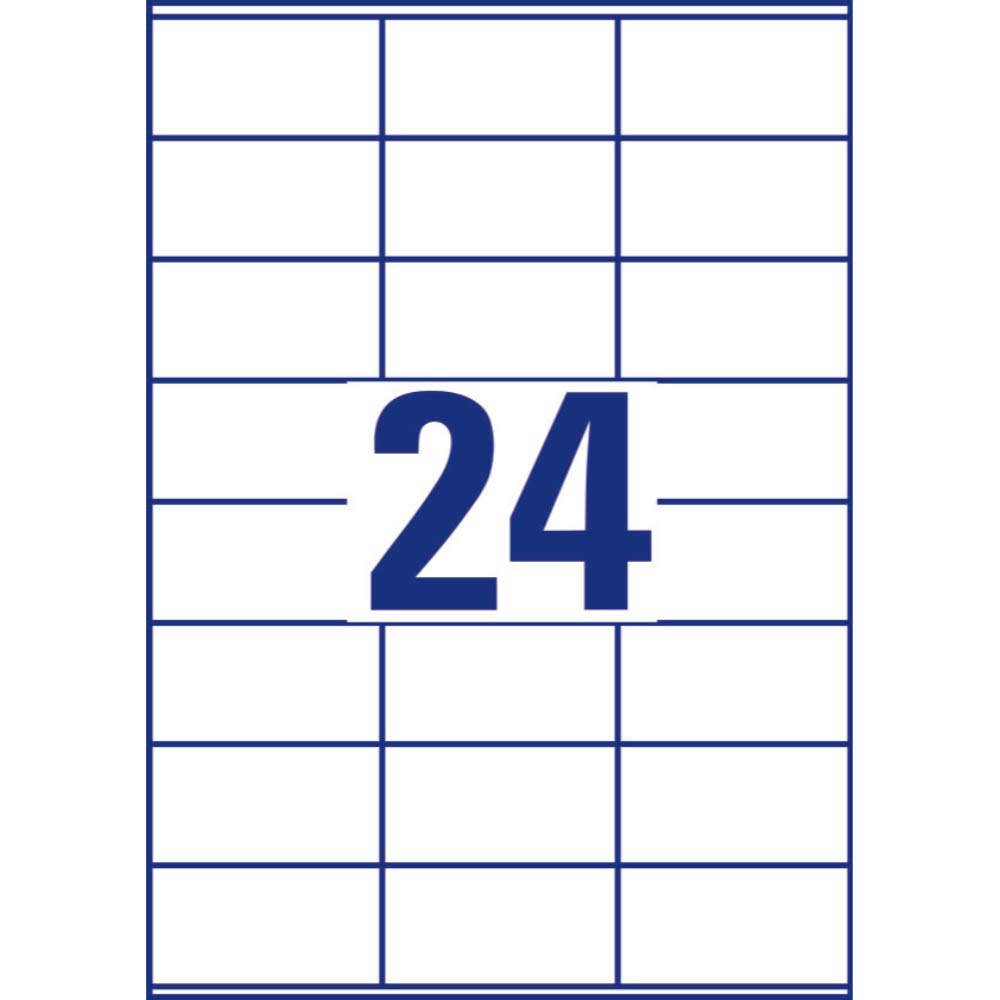 AVERY Zweckform L4784-20 Namensetiketten (540 Namensaufkleber, 63,5x29,6mm auf A4) 20 Blatt, weiß & 3490 Adressaufkleber (600 plus 120 Klebeetiketten extra, 70x36mm auf A4) 30 Blatt, weiß