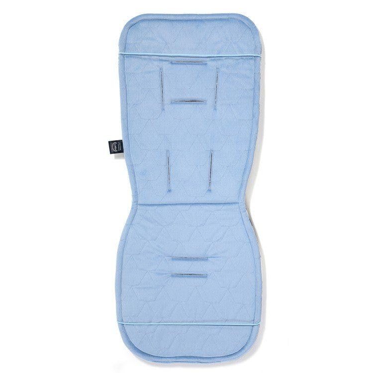 La Millou Organic Jersey Collection Kinderwagen-Pad, Kappadokienhimmel, Samt, Taubenblau