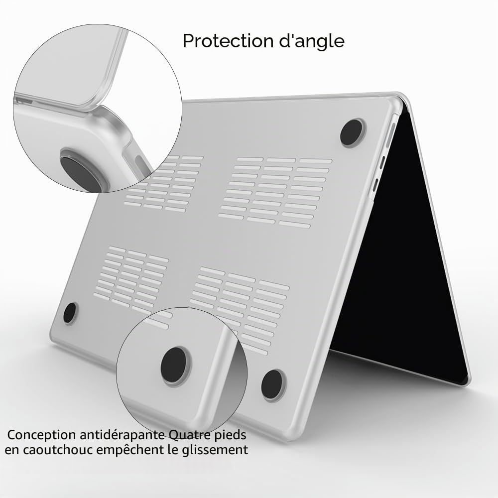 Étui pour MacBook Air 15,3 Pouces，Versions 2025-2023 (modèle: MacBook Air 15 A3241 M4 A3114 M3 A2941 M2 Chip), Coque Rigide avec Housse de Clavier,City Graffiti -7