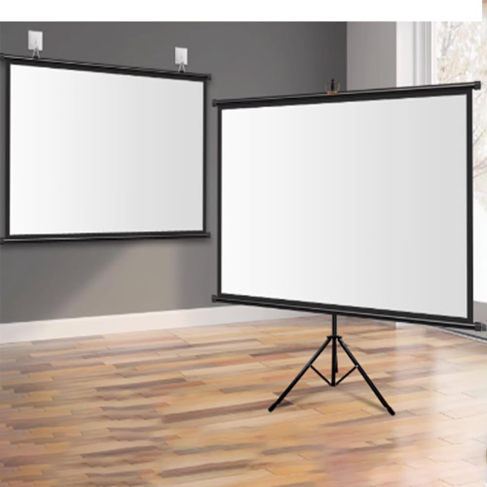 Schermo retrattile per proiettore, schermo pieghevole HD senza pieghe per cinema interno, feste all'aperto e location per matrimoni