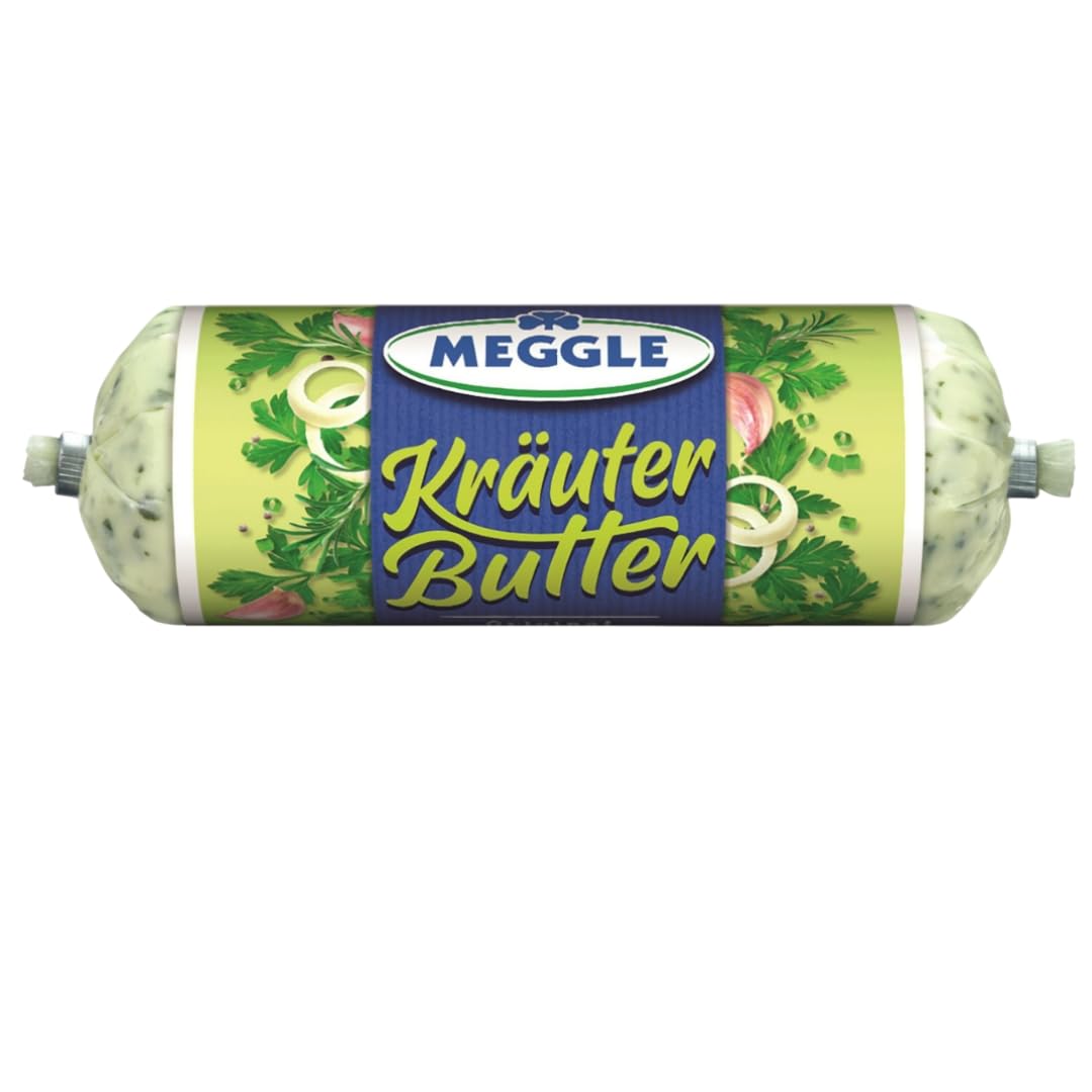 MEEGLLE Kräuter‑Butter Original – 125 g | Cremig, mit Petersilie & Schnittlauch, 4 Er