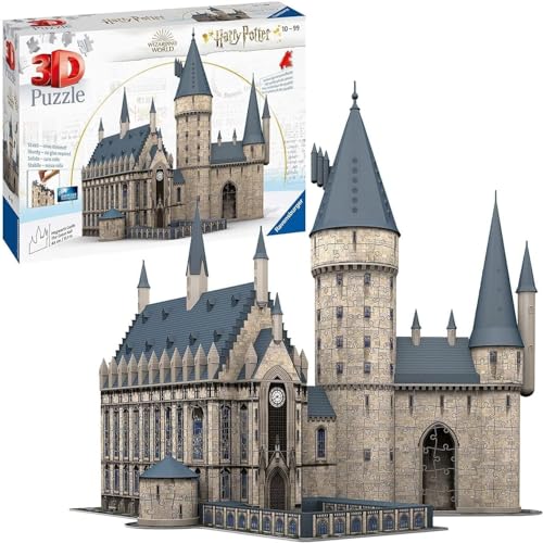 Ravensburger 3D Puzzle 11259 - Harry Potter Hogwarts Schloss - Die Große Halle - 540 Teile - Für alle Harry Potter Fans ab 10 Jahren