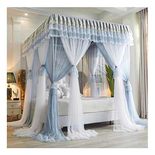 Rideau de lit avec support acier inoxydable haut de gamme style princesse - 2