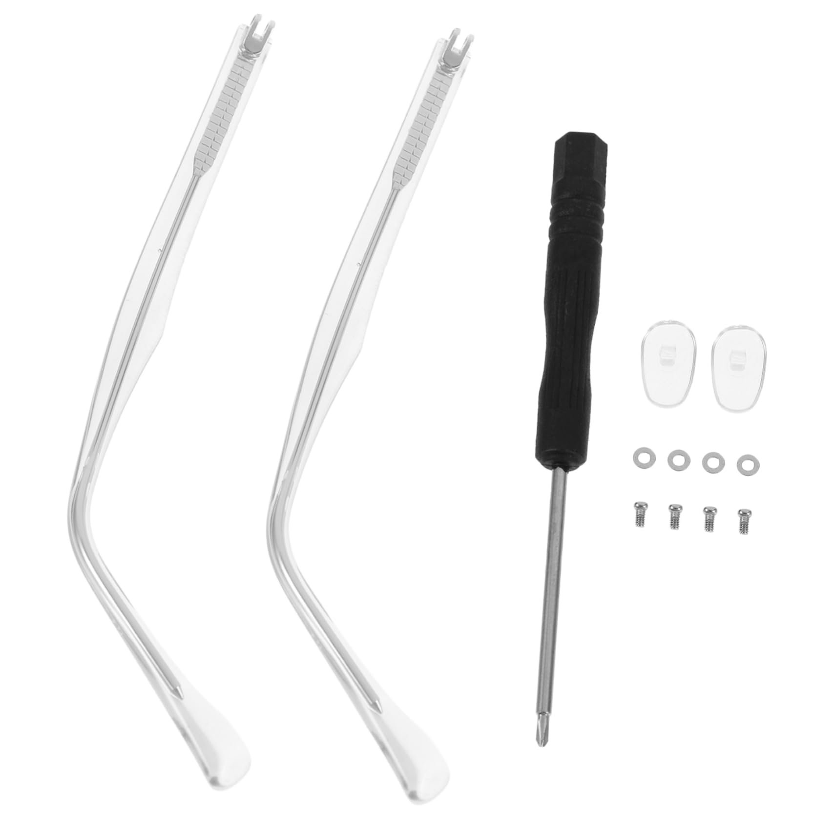 GOOHOCHY Glasses Nose Pad Replacement Glasses Repair Screws Set Glasses Arm Legs for Earrings