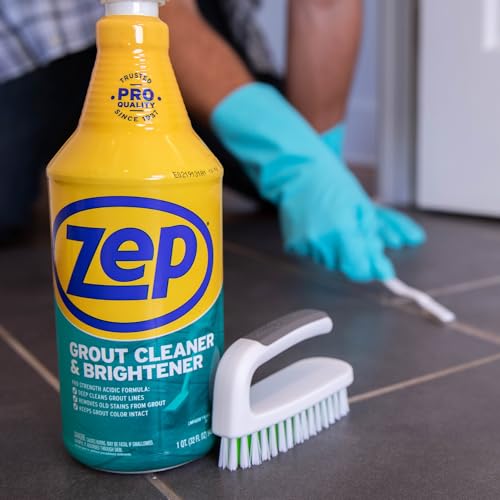 Zep Industrial Grout Cleaner and Brightener - 32 oz (Pack of 4) ZU104632 - Deep Cleaning Pro Formula - Thumbnail 6