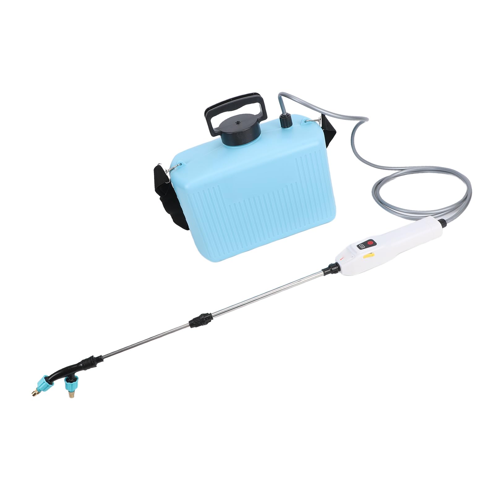 Spruzzatore Elettrico Ricaricabile 10L, Pompa a Batteria per | Rechargeable Garden Sprayer, 3 Nozzles, Telescopic Wand, Shoulder Strap, for Lawn, Yard, Plants