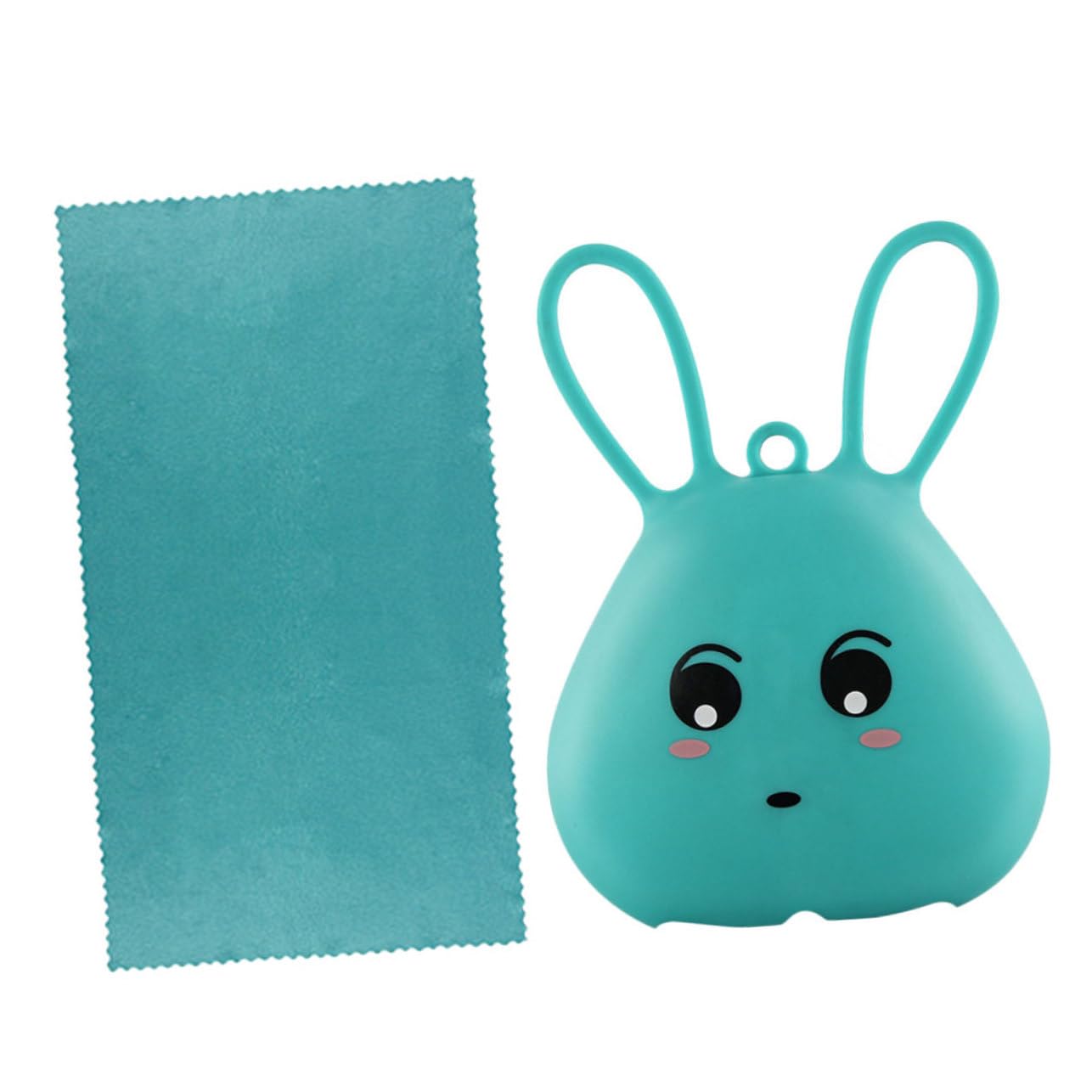 ibasenice 4 Set Asciugamano Raffreddante Microfibra con Copertura Silicone Asciugatura Rapida Portatile per Sport Viaggi Escursionismo e Yoga Design Verde