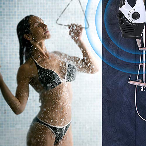 Andoer Rádio AM/FM Mini Rádio Banheiro Banheiro Rádio À Prova D 'Água Pendurado Rádio de Música Alt