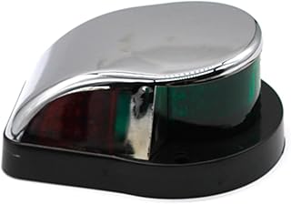HUIOP Boat Navigation Light,LED Boat Navigation Light, LED Red and Green Marine Navigation Light,Boat LED Bow Light for Pontoon and Small Boat