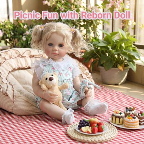 Muñeca Bebé Reborn Realista 22 Pulgadas Tookyhill miniatura 3