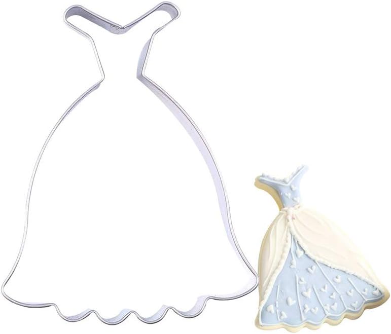 Small Lady Skirt Wedding Dress Stainless Steel Cookie Cutter Biscuit Mold
