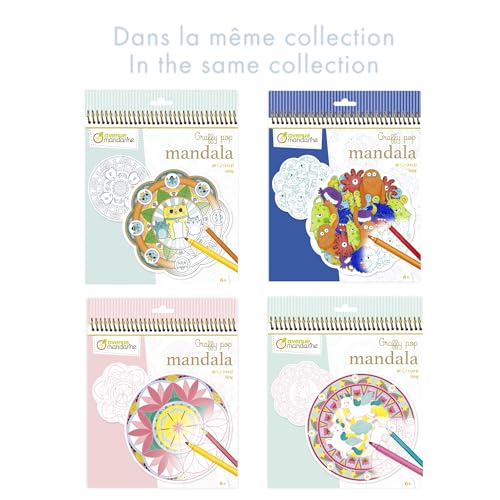 Avenue Mandarine Kolorowanka Graffy Pop Mandala Plättanina potworów