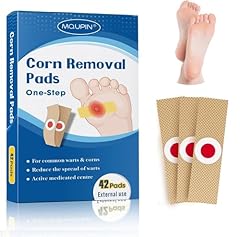 MQUPIN Hühneraugenpflaster, 42 perforierte Hühneraugen Pflaster, wirksam bei hartnäckigen Hühneraugen und