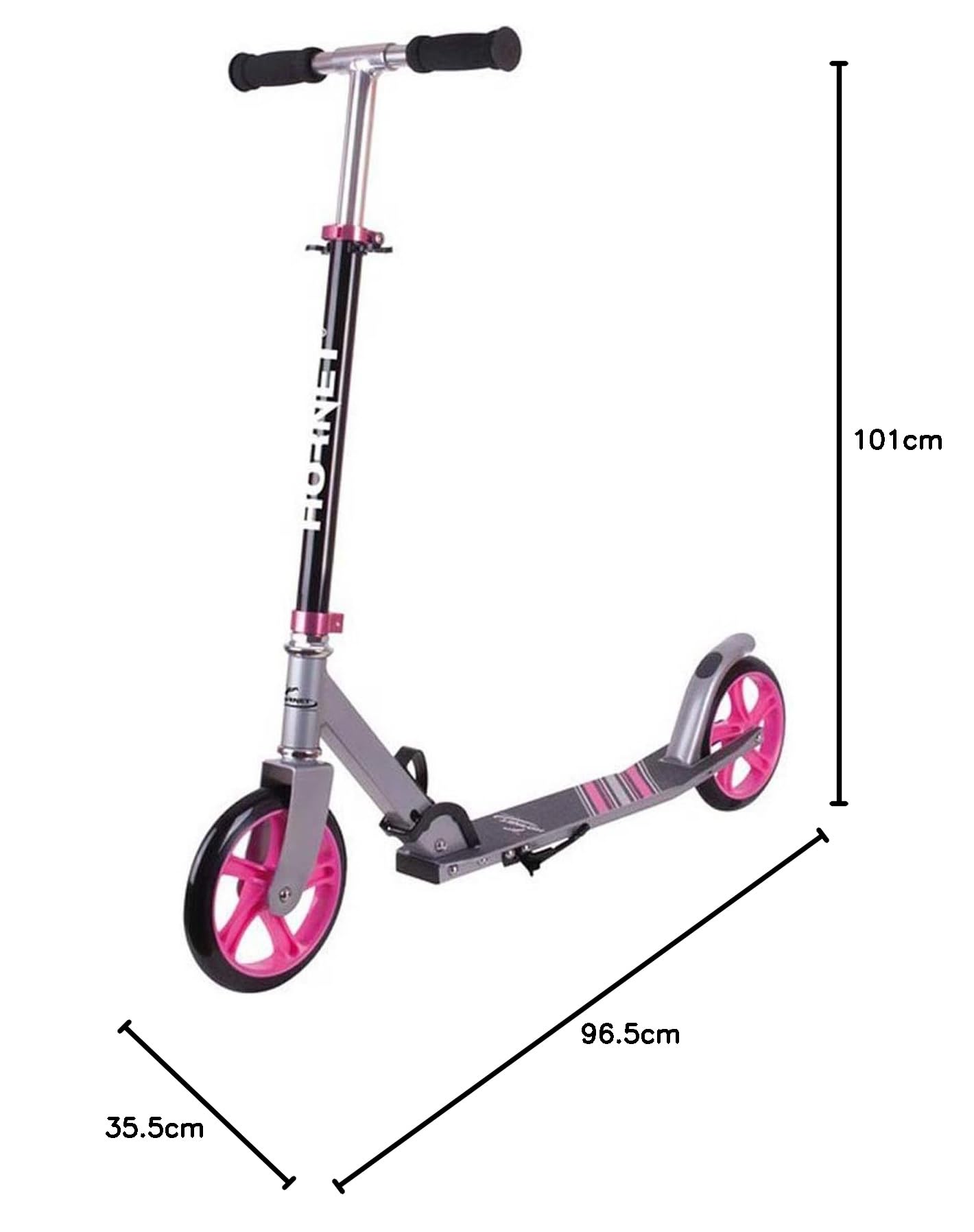Hornet Scooter Roller 200 - Alu Tretroller für Kinder und Jugendliche mit 200er Rollen & ABEC 7 Kugellager