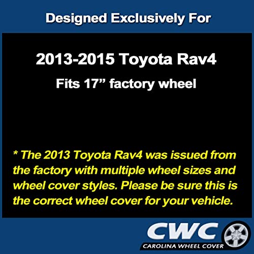 Premium Replica Hubcap, Replacement for Toyota Rav4 2013-2015, 17-inch Wheel Cover (1-Piece) - Image 4