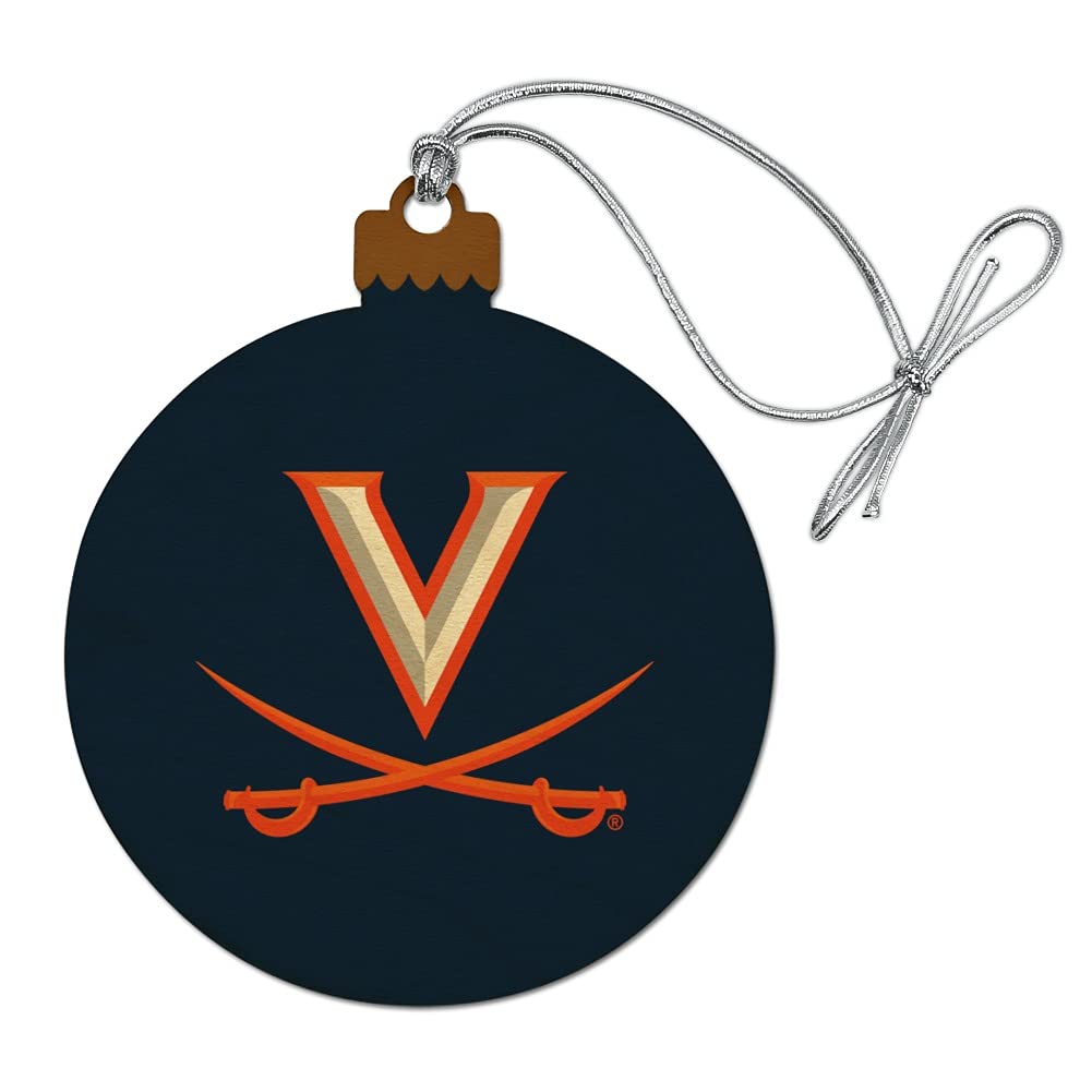 GRAPHICS & MORE University of Virginia Cavaliers Logo Wood Christmas Tree Holiday Ornament