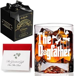 The Dog Father Whiskey Glass, Funny...