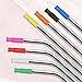 16 PCS Silicone Straw Tips for Metal Straws Reusable Straw Tip for 0.32