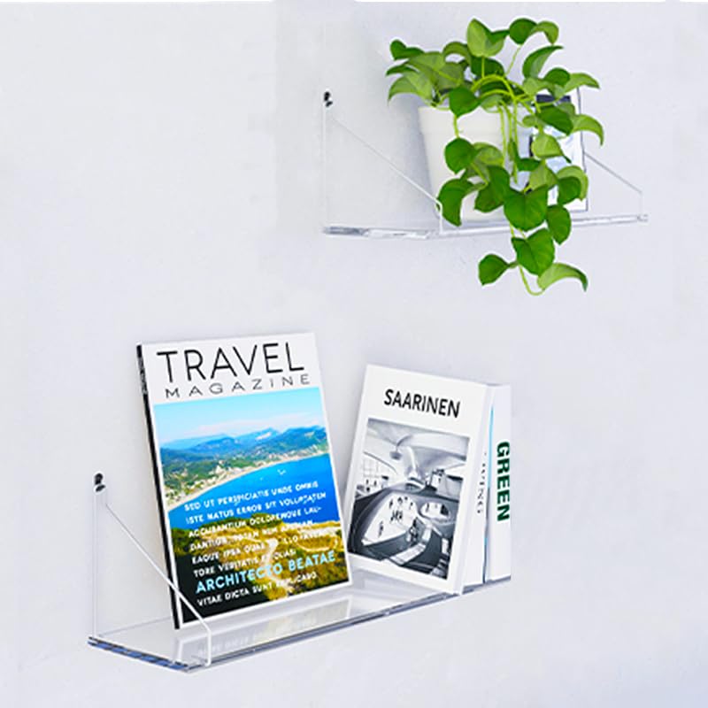 Amazon｜透明 アクリルシェルフ 壁を傷つけない ウォール