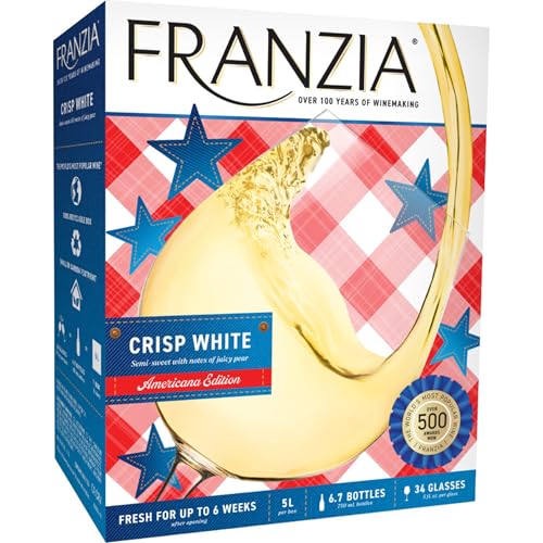 Franzia Crisp, White Wine, 5 Liters
