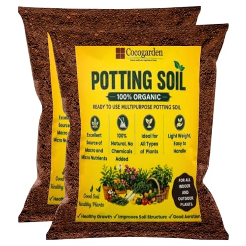 Image of Cocogarden Organic Potting Soil Mix 10kg | Ready-to-Use Enriched Growing Medium for Plants | Promotes Strong Roots, Keeps Soil Hydrated Longer & Supports Healthy Growth