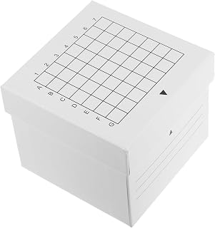 Lab Sample Freezer Box with Lid for Tubes Cardboard Storage Organizer for Efficient Sample Management Laboratories Freezer Safe and Versatile for Test Tubes