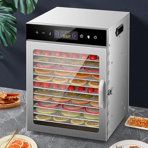 Commercial Freeze Dryer for Food Preservation, Electric Dehydrator Machine for Fruits, Vegetables, Meat & Seafood - 12 Layers, High Efficiency & Quality