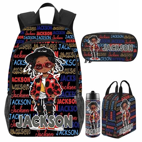 Artsadd Personalized Kids Backpacks for Boys - Custom School Backpack with Name for Students - Black Boy Backpacks Daypacks - Back to School Gifts for Preschool Kindergarten