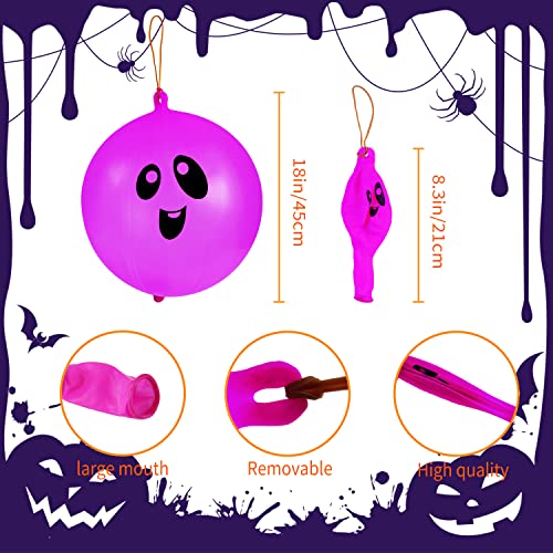 36PCS Halloween Punch Balloons - 18in Colorful Latex Party Favor for Kids, Ghost Balloons, Trick or Treat Goodie Bag Fillers - Image 5