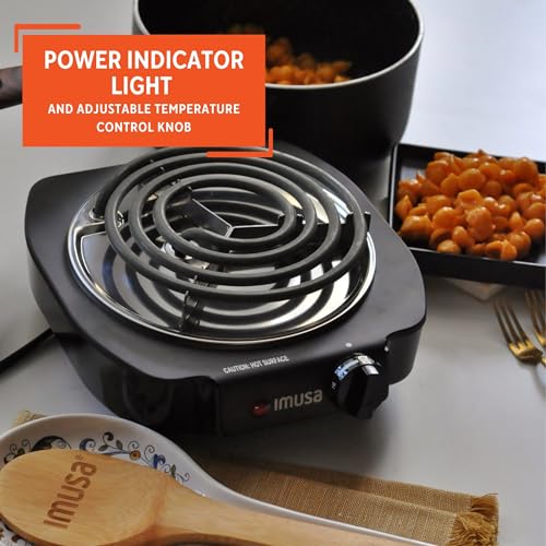 IMUSA Single Electric Burner, Black - Image 6