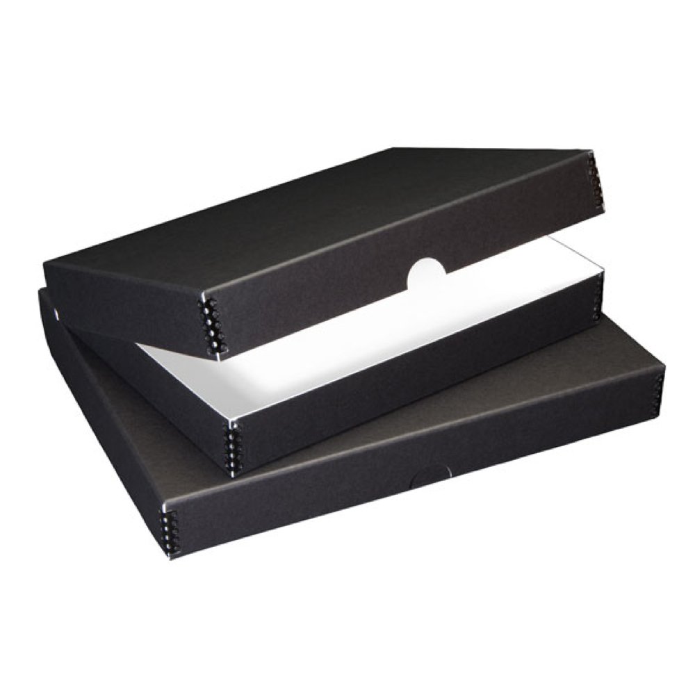 LinecoArchival Folio Box Blk 13.5X19.5X1.75 Custom Custom LIN-717-1319
