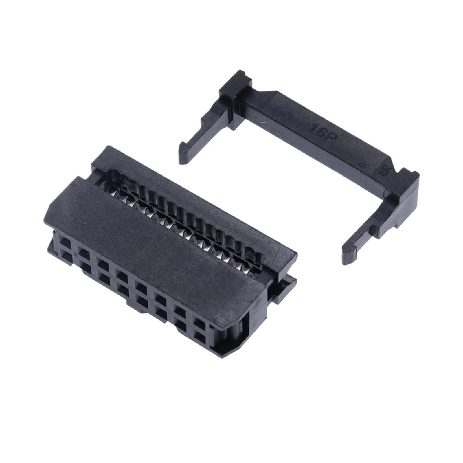 FC-6P FC-8P FC-10P FC-14P FC-16P to FC-40P IDC Socket 2x5 Pin Dual Row Pitch 2.54mm Connector 10-Pin Cable(16P,15PCS)