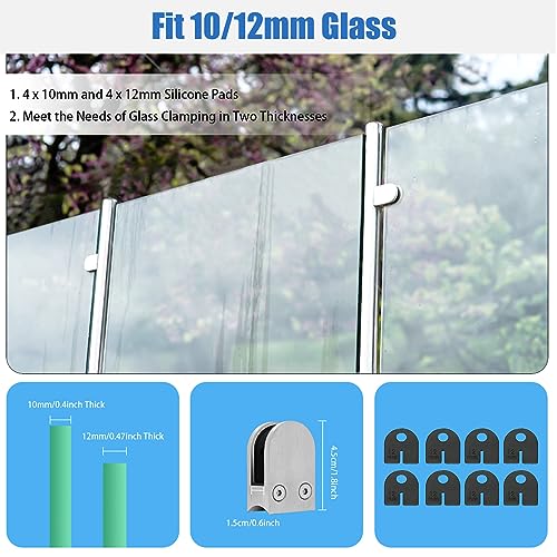 Poteau de clôture de garde en acier inoxydable pour escaliers - 6