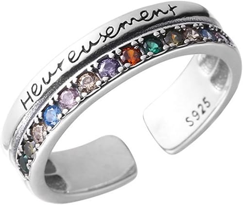 Miniatura 272 de 925 Sterling Silver Ring Minimalist Adjustable Rings Band Handmade Rings for Women Girls