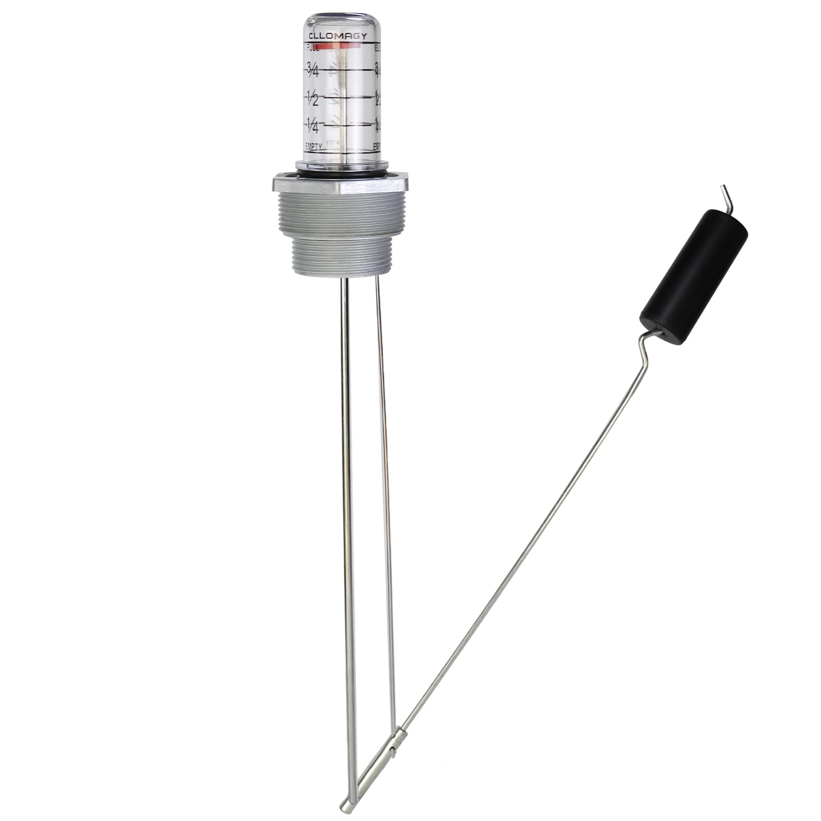 Medidor de nivel de tanque de aceite, medidor de nivel de flotador compatible con Scully Signal Corp's Scul-Tel y para tanque Intelli (vertical) profundidad de 42 a 44 pulgadas de diámetro, rosca NPT