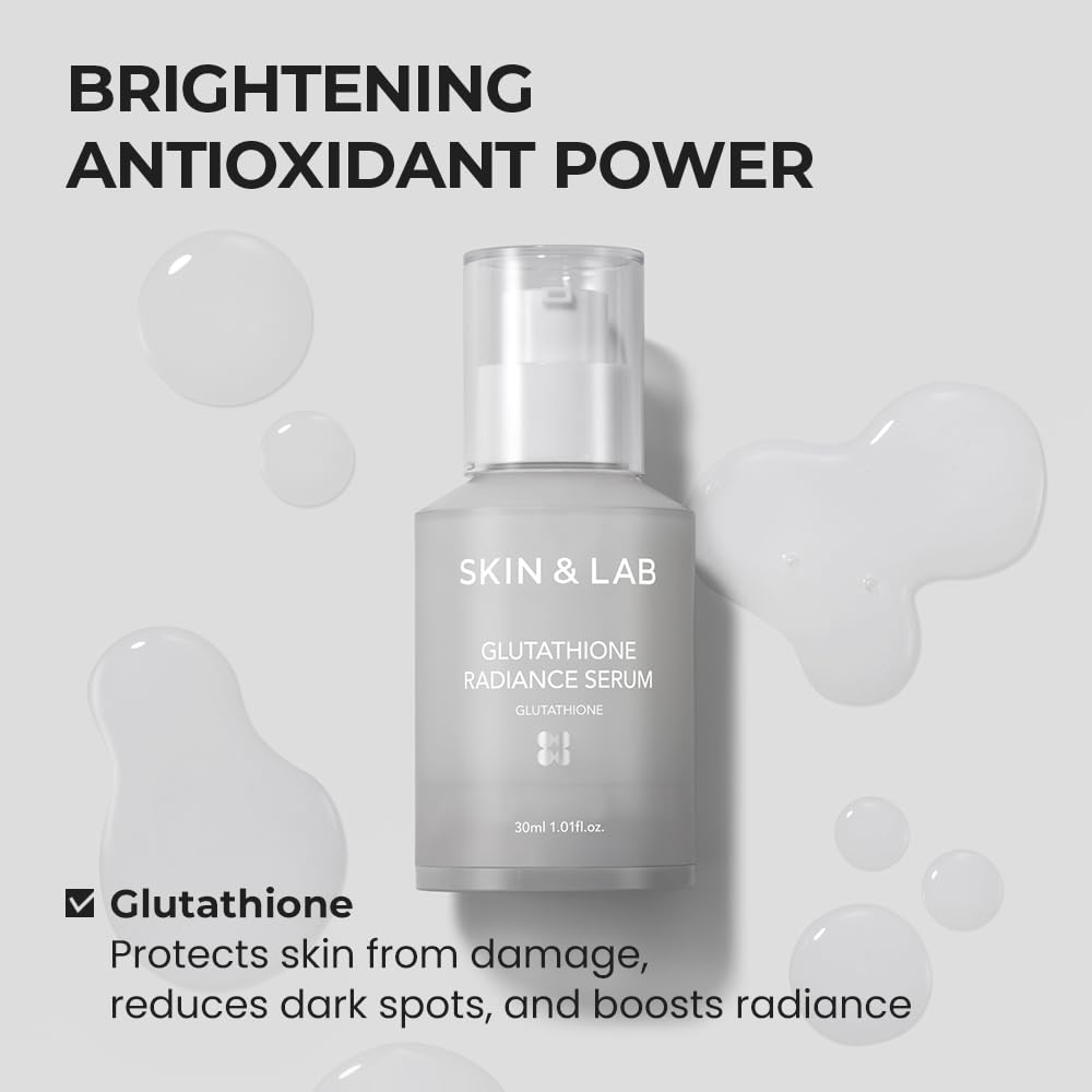 skin&lab glutathione radiance serum [SKIN&LAB] Gluthathione Radiance Serum with Niacinamide and  Alpha-Bisabolol, Even Skin Tone, Brighten Dark Spot and Hyperpigmentation​,  Korean