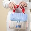 IN Chenthy Cute Makeup Bag - Creative House-Shaped Travel Cosmetic Bags with Cloud-Soft Material, Wide Opening & Zipper Pull Handle, Multi-Purpose Organizers（Blue） #2