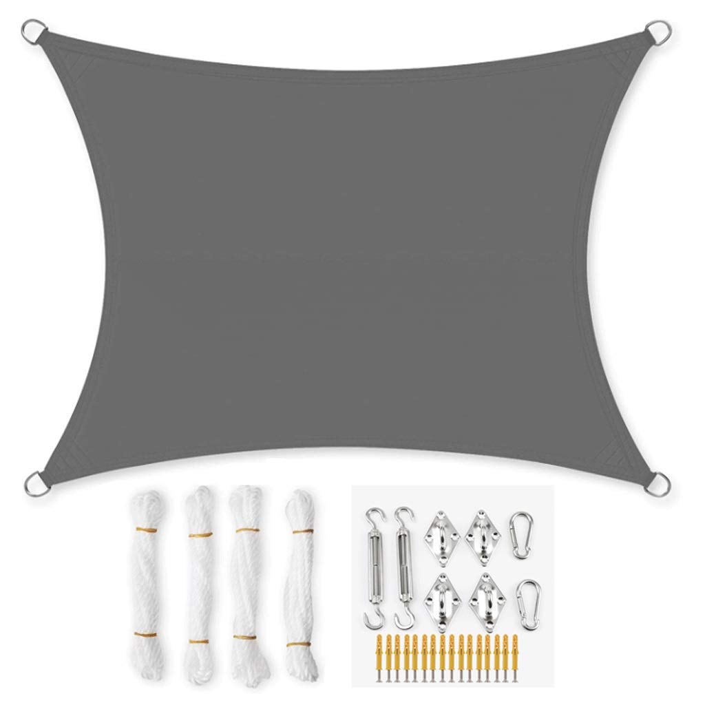 Voile d'ombrage de jardin gris pour créer un coin de fraîcheur sur votre terrasse